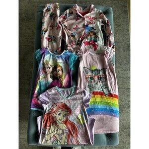 Girls PAJAMAS~Lot of 4, Disney Kitty Squishmallows Size 6-10